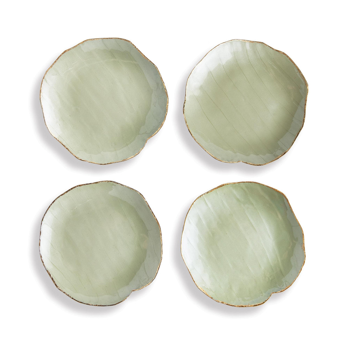 Napa Green KAMMIE DECORATIVE PETITE TRAYS, SET OF 2