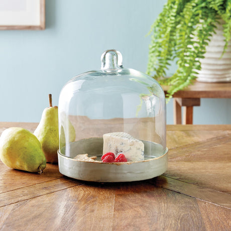 Napa Green KAMMIE TRAY WITH CLOCHE SMALL