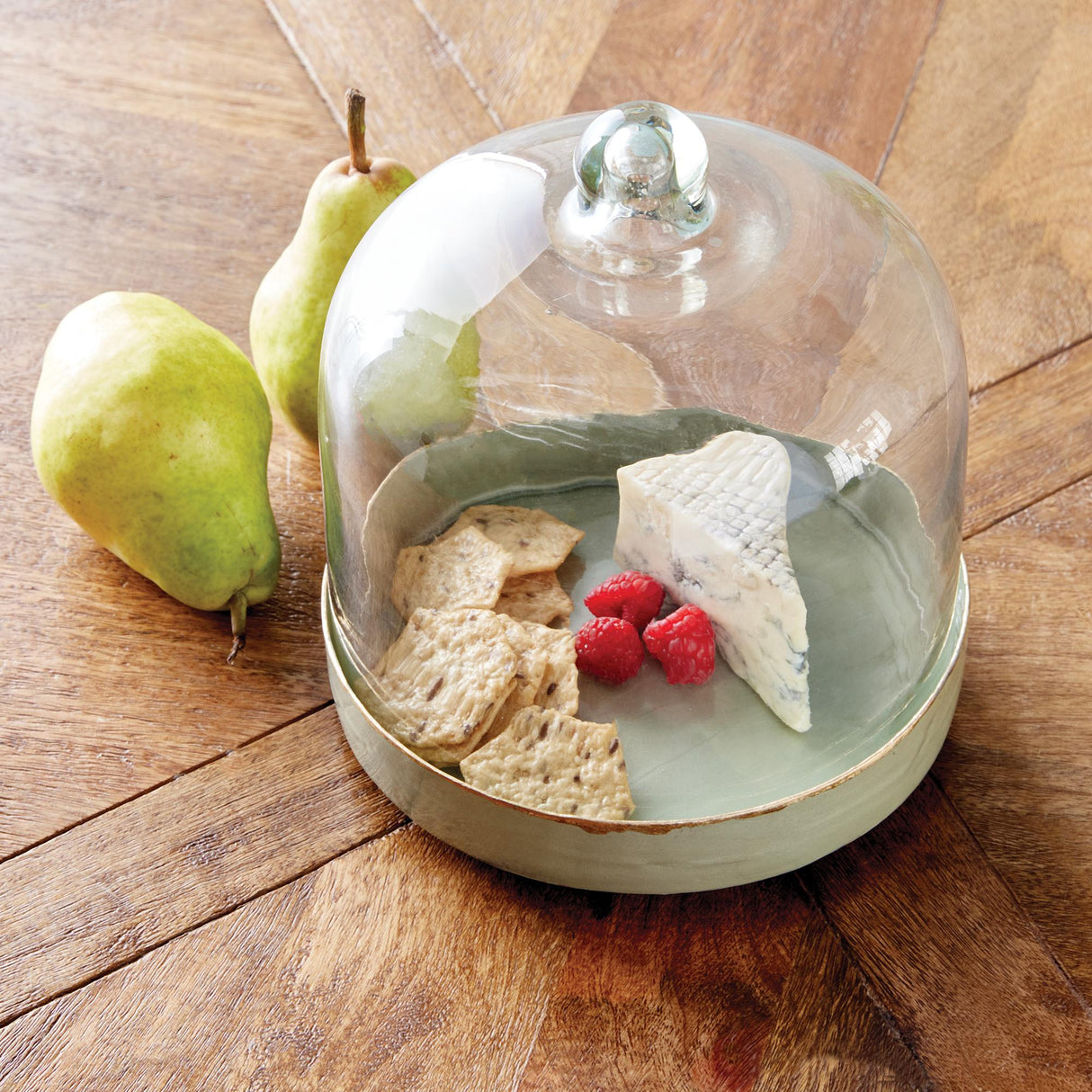 Napa Green KAMMIE TRAY WITH CLOCHE SMALL