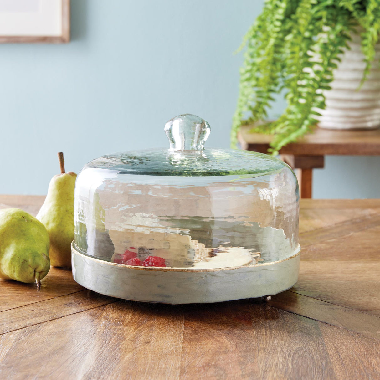 Napa Green KAMMIE TRAY WITH CLOCHE LARGE