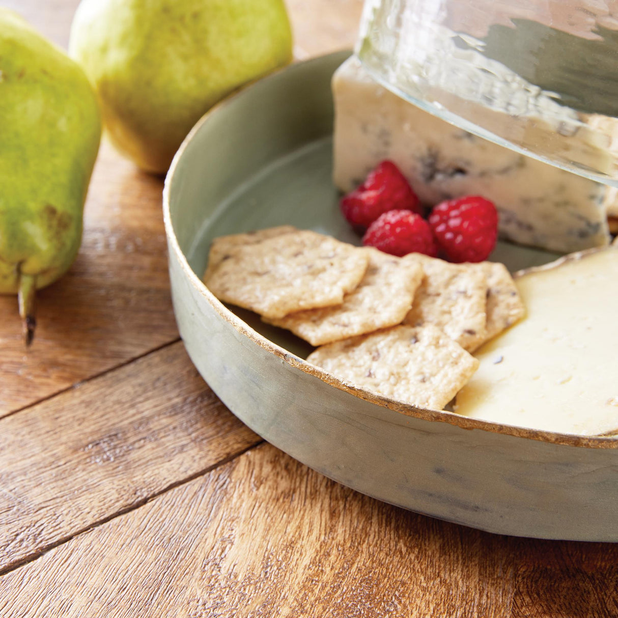 Napa Green KAMMIE TRAY WITH CLOCHE LARGE