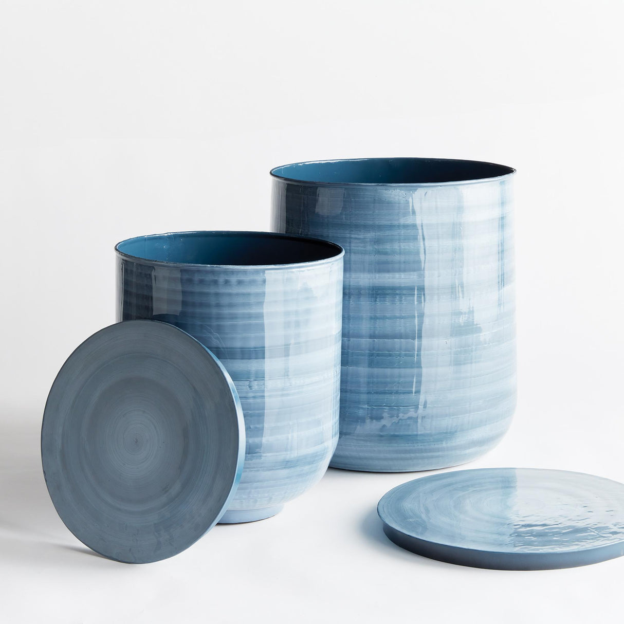 Napa Blue/Gray ANDREY STORAGE TABLES, SET OF 2