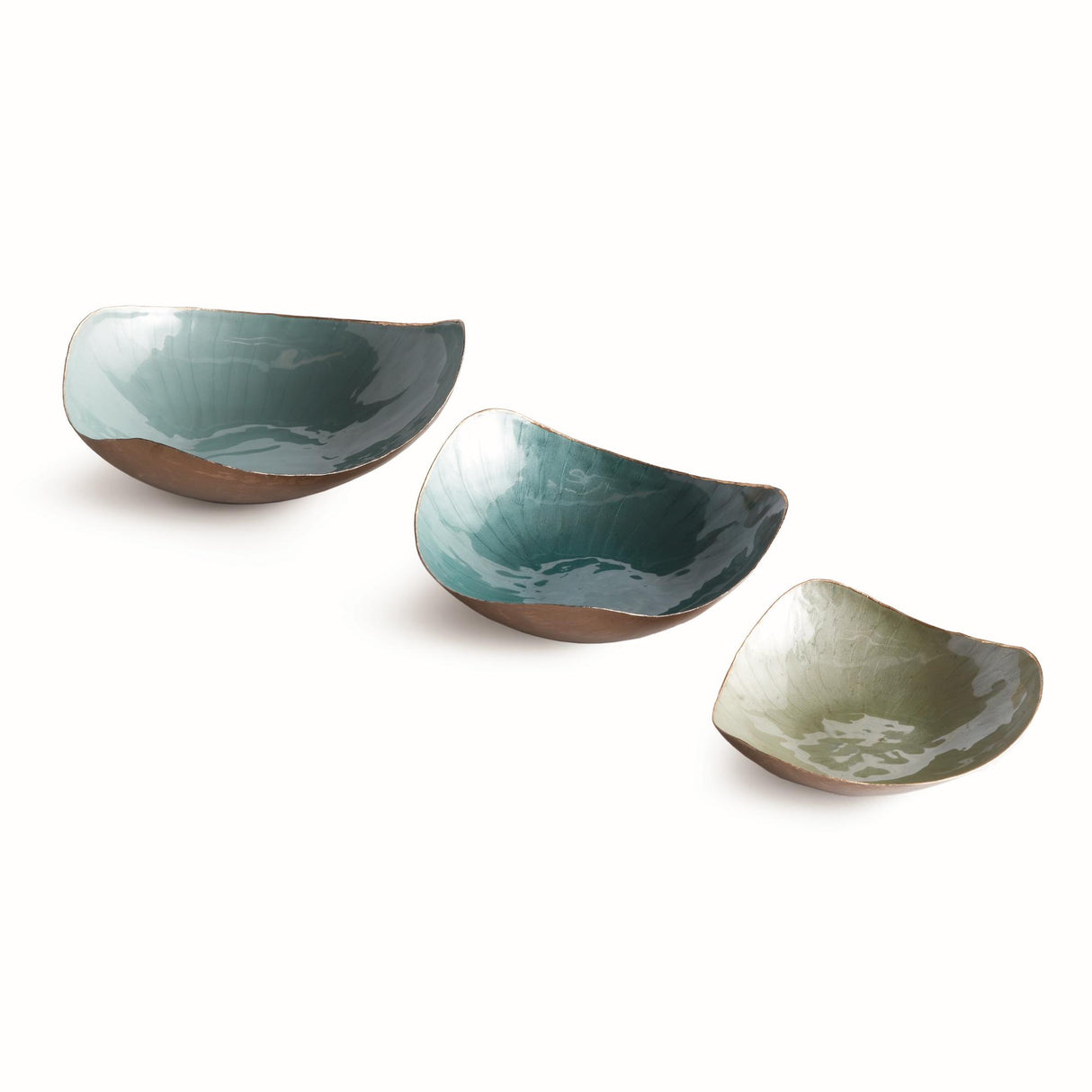 Napa Assorted Greens CAMRYN DECORATIVE BOWLS, SET OF 3