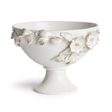 Napa White FIORI DECORATIVE FOOTED BOWL
