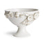 Napa White FIORI DECORATIVE FOOTED BOWL