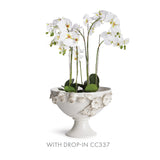 Napa White FIORI DECORATIVE FOOTED BOWL