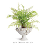 Napa White FIORI DECORATIVE FOOTED BOWL