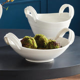 Napa White MODENA DECORATIVE LOW BOWL