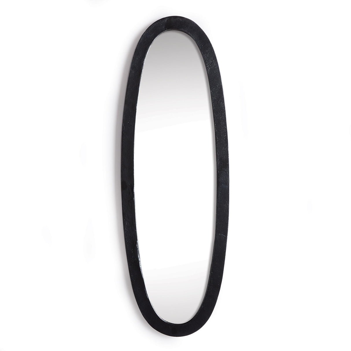 Napa Black LAMELLE OVAL MIRROR