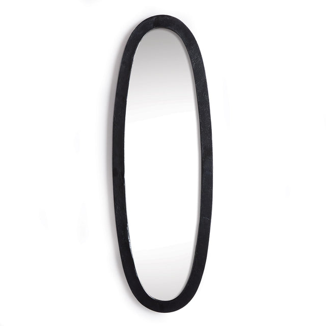 Napa Black LAMELLE OVAL MIRROR