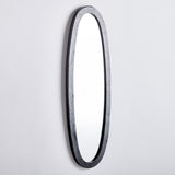Napa Black LAMELLE OVAL MIRROR