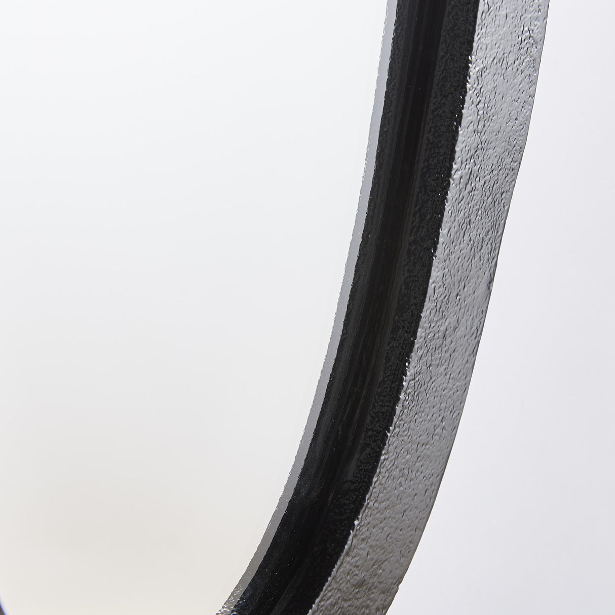 Napa Black LAMELLE OVAL MIRROR