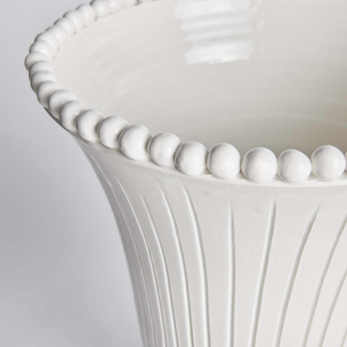 Napa White PERLA TALL VASE