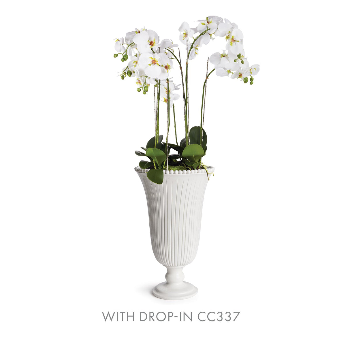 Napa White PERLA TALL VASE