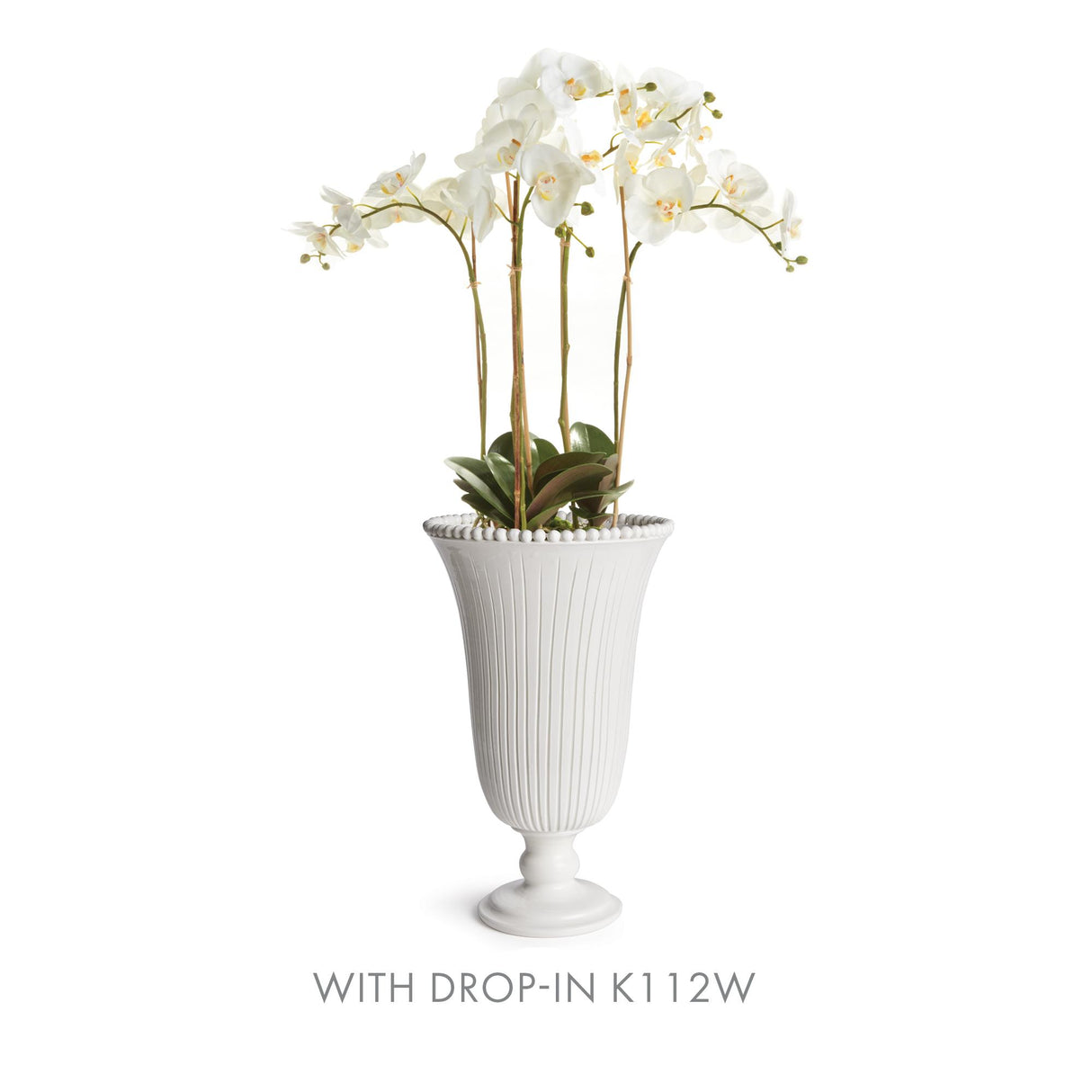 Napa White PERLA TALL VASE
