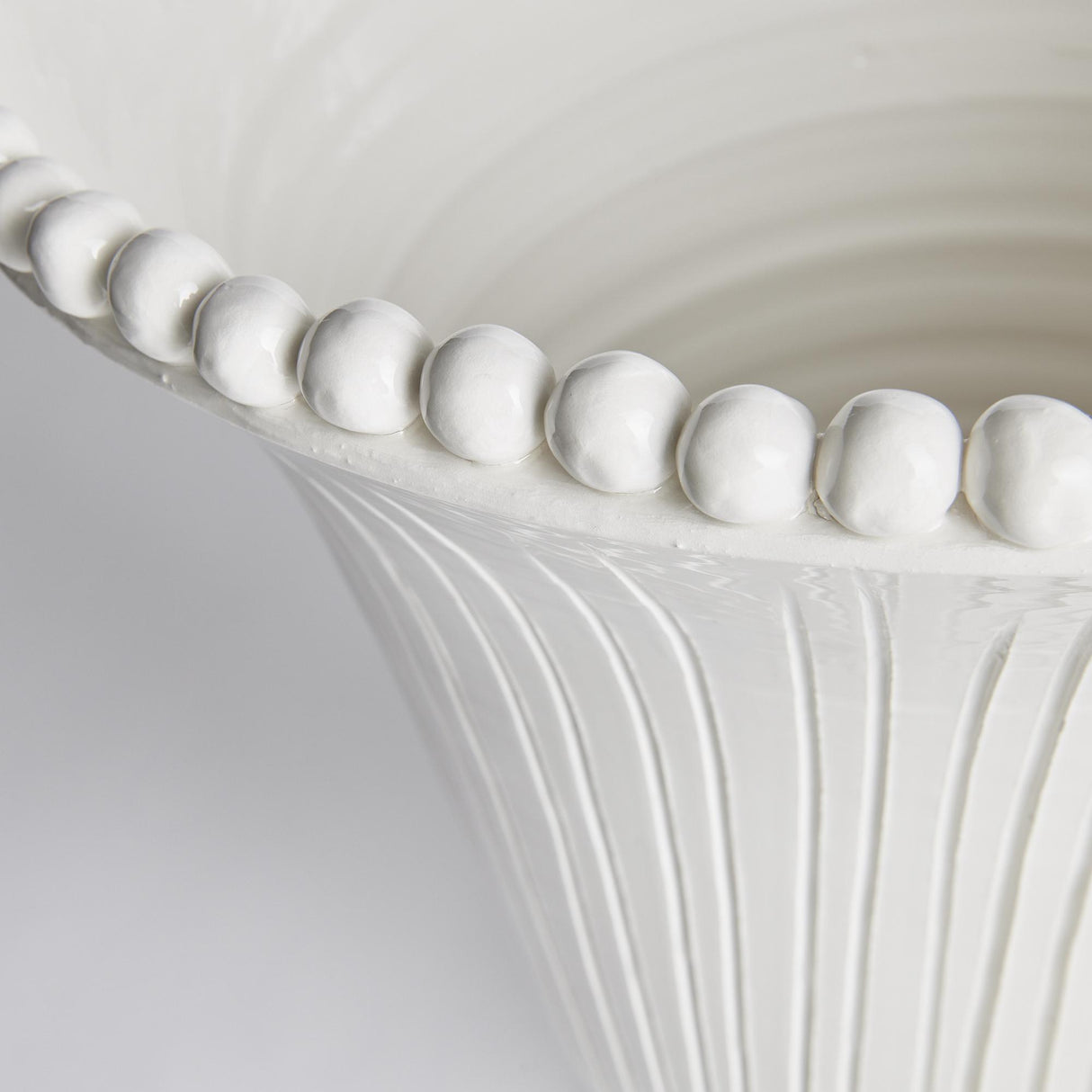 Napa White PERLA WIDE VASE