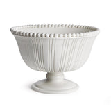 Napa White PERLA DECORATIVE FOOTED BOWL