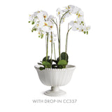 Napa White PERLA DECORATIVE FOOTED BOWL