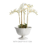 Napa White PERLA DECORATIVE FOOTED BOWL