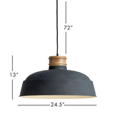 Napa Black Zach Pendant