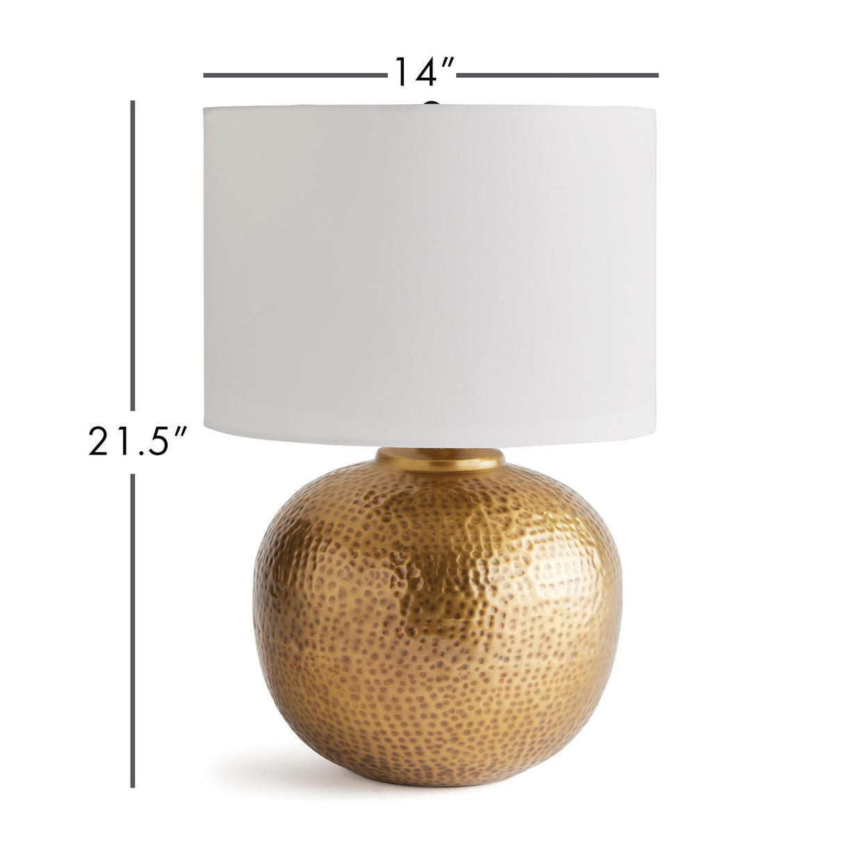 Napa Gold/White Tara Lamp Small
