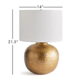 Napa Gold/White Tara Lamp Small
