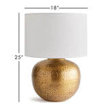 Napa Gold/White Tara Lamp Large