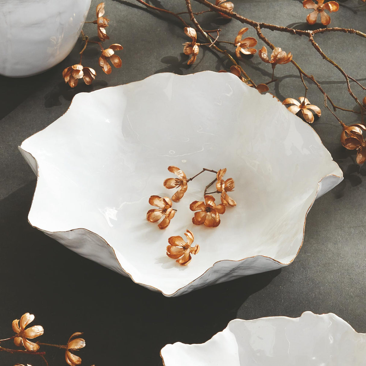 Napa White MARIBELLA DECORATIVE TRAY LARGE