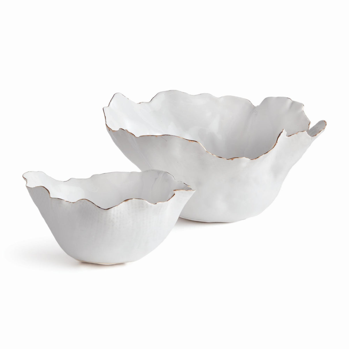 Napa White MARIBELLA DECORATIVE BOWLS, SET OF 2