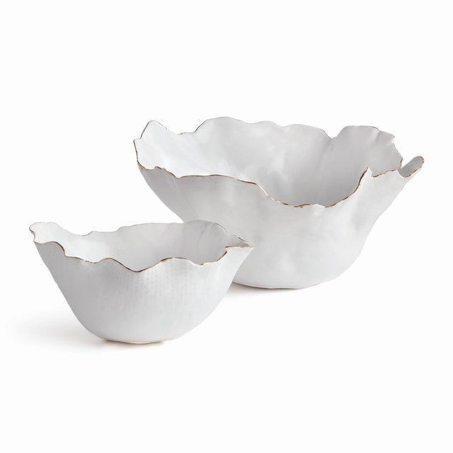 Napa White MARIBELLA DECORATIVE BOWLS, SET OF 2