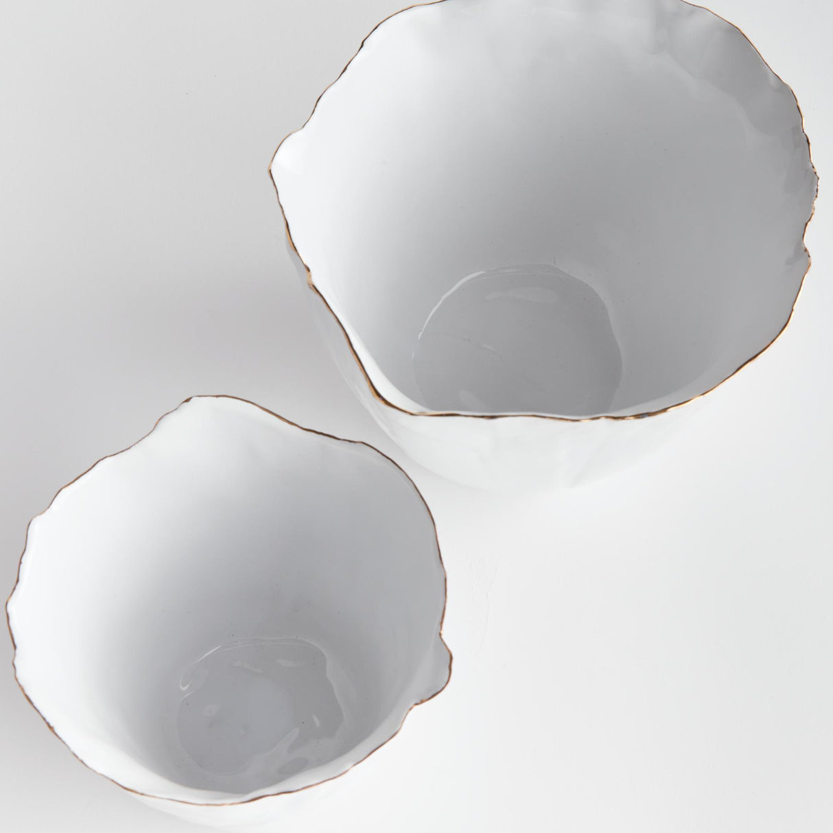 Napa White MARIBELLA CACHEPOTS, SET OF 2