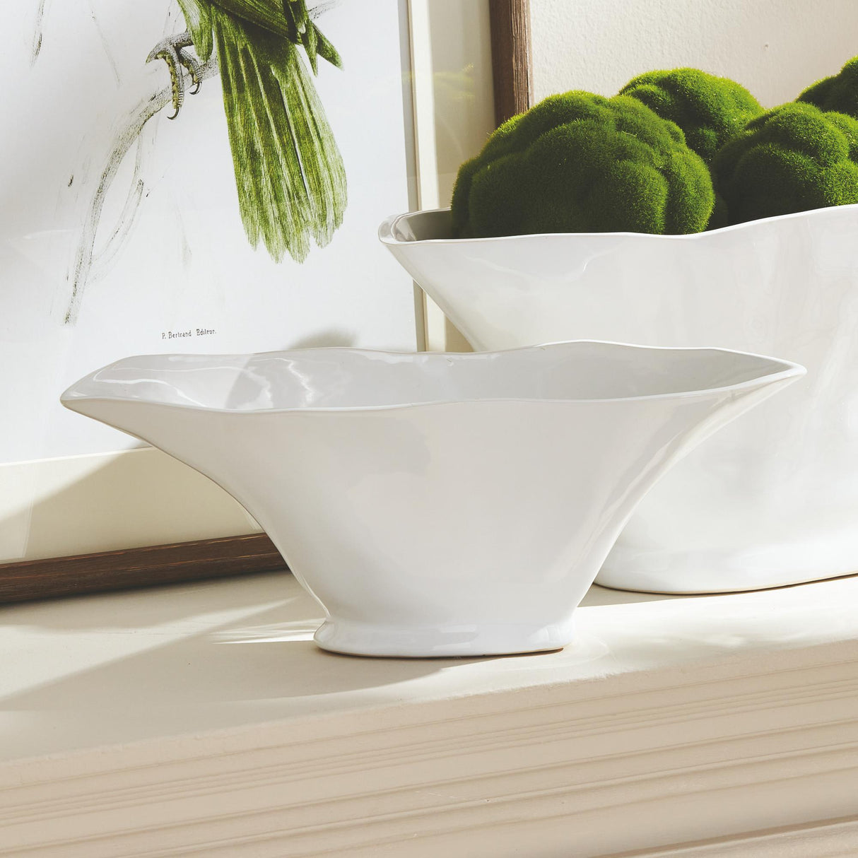 Napa White MADARA OVAL VASE SMALL