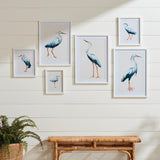 Napa Includes mat BLUE HERON GALLERY PRINTS, SET OF 6