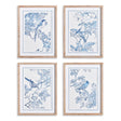 Napa Includes mat MONOCHROMATIC BIRD STUDY, SET OF 4
