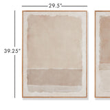 Napa Hangs vertical or horizontal COMPOSITION IN TAUPE GICLEES, SET OF 2