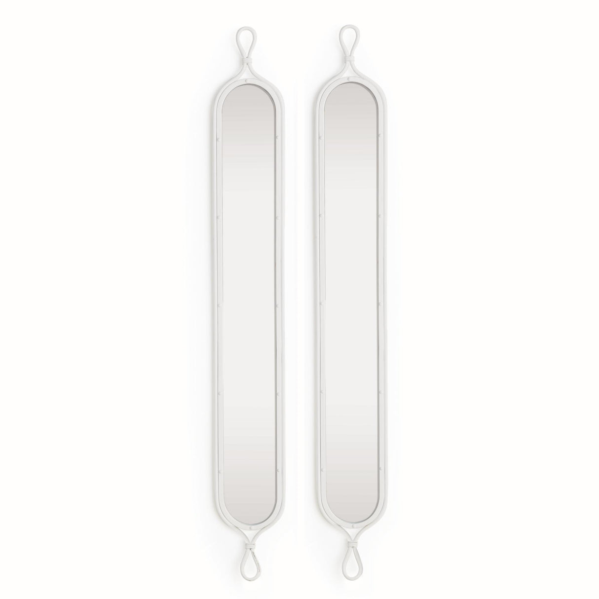 Napa White TALL NARROW MIRRORS, SET OF 2