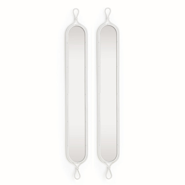 Napa White TALL NARROW MIRRORS, SET OF 2