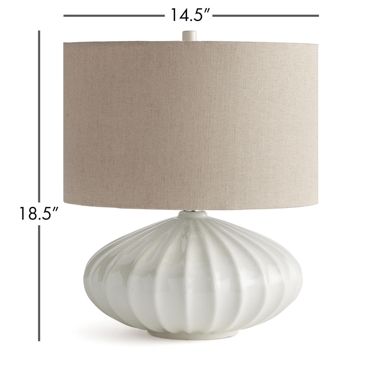 Napa White/Tan Lillet Lamp
