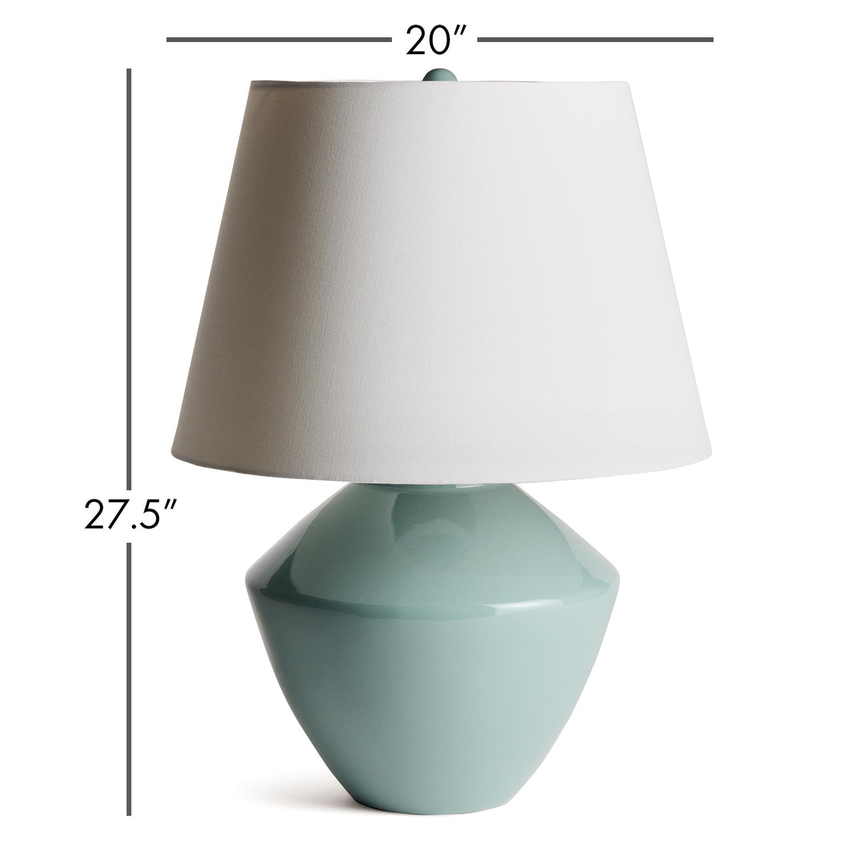 Napa Green/White Clyde Lamp