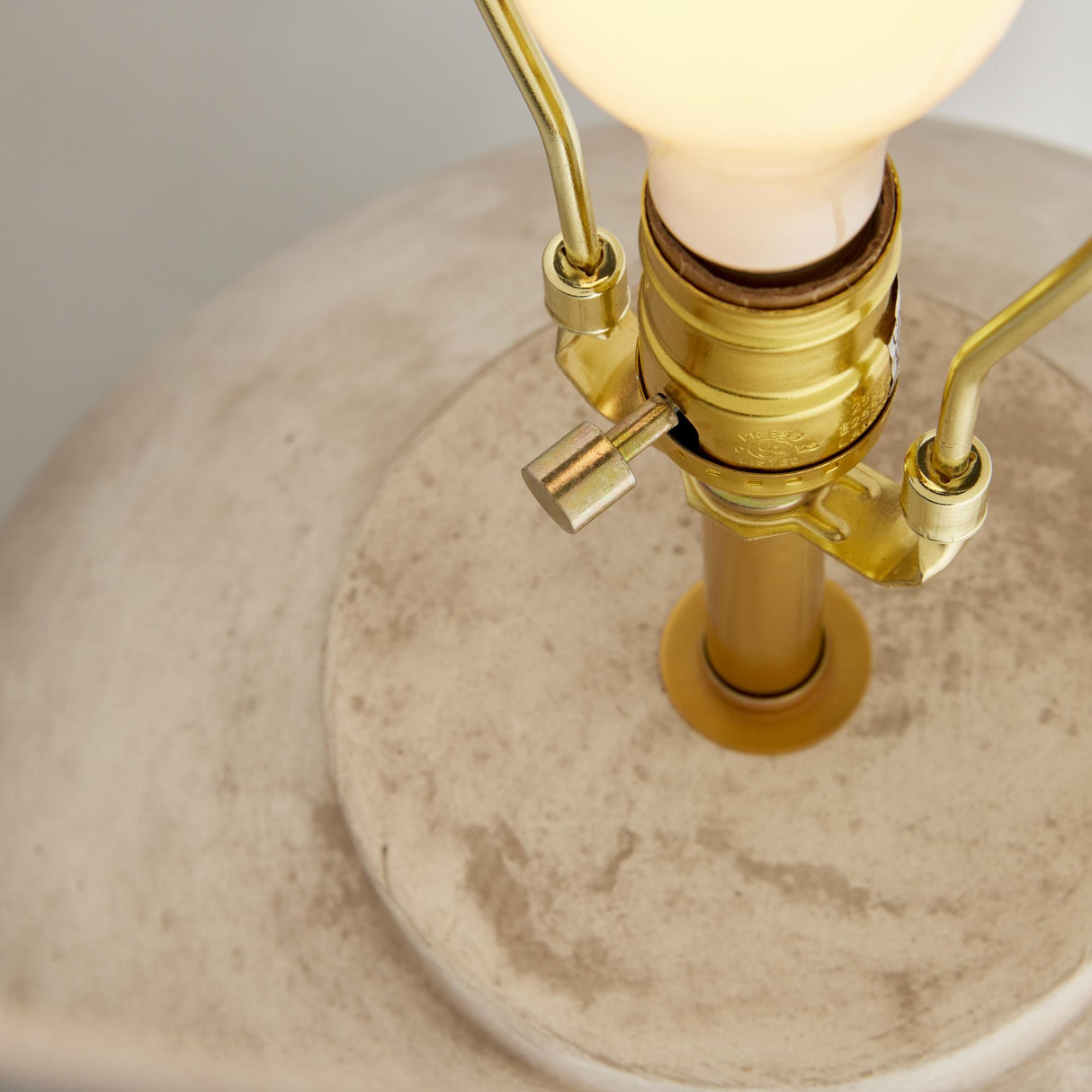 Napa Gray/White Clyde Lamp