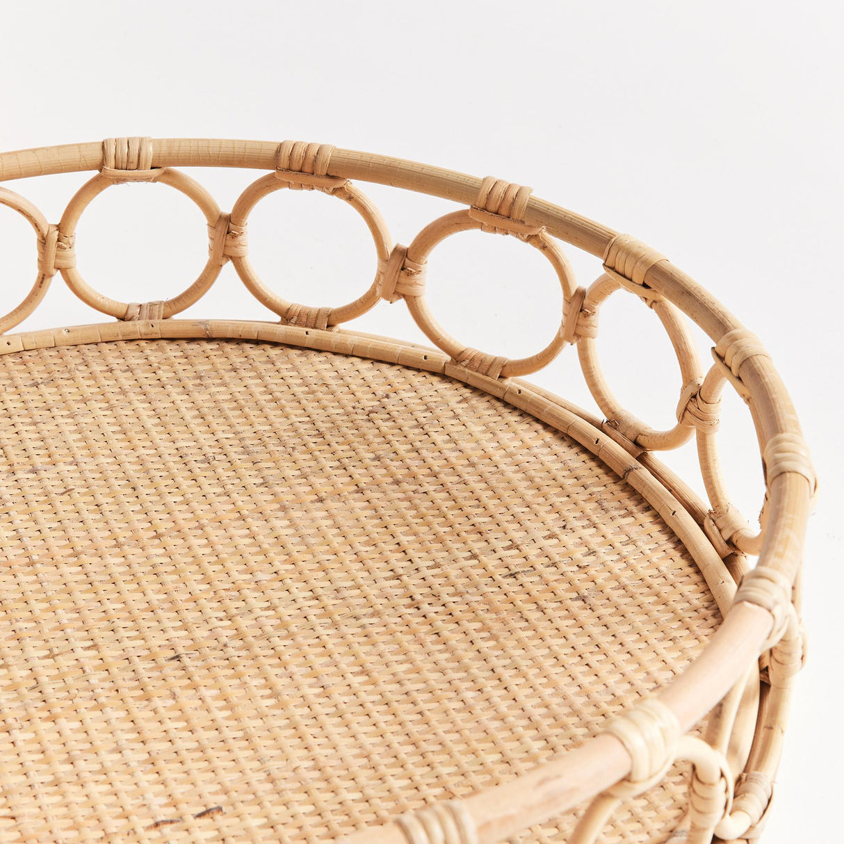 Napa Natural NINETTE ROUND TRAYS, SET OF 2