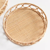 Napa Natural NINETTE ROUND TRAYS, SET OF 2