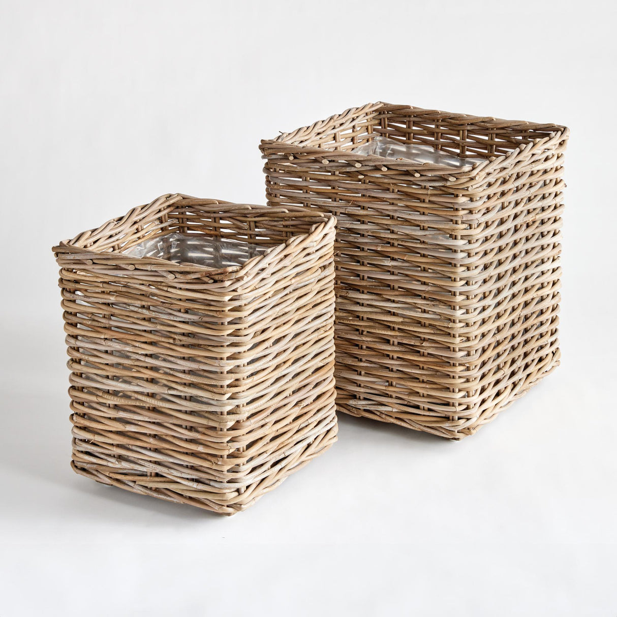 Napa Gray HARRISON PLANTERS, SET OF 2