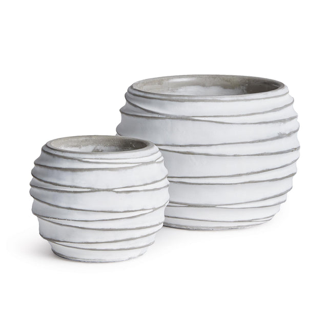 Napa White KIPHA POTS, SET OF 2