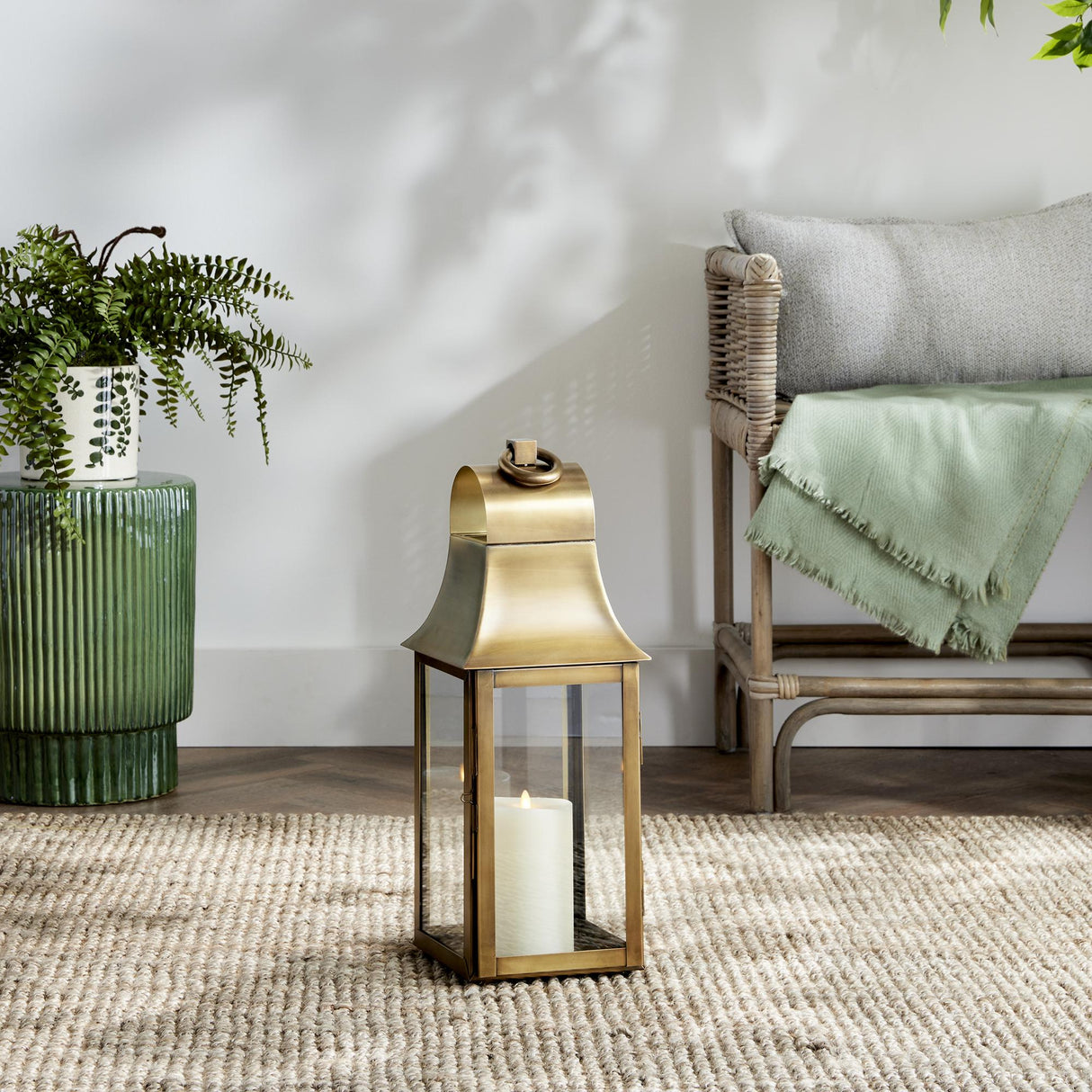 Napa Antique Brass GENEVA LANTERN SMALL