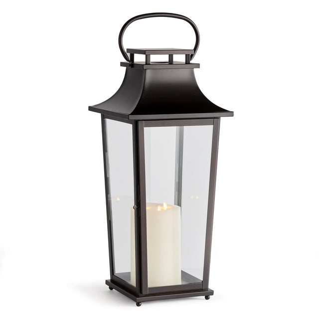 Napa Washed Bronze MAURICE OUTDOOR LANTERN LARGE
