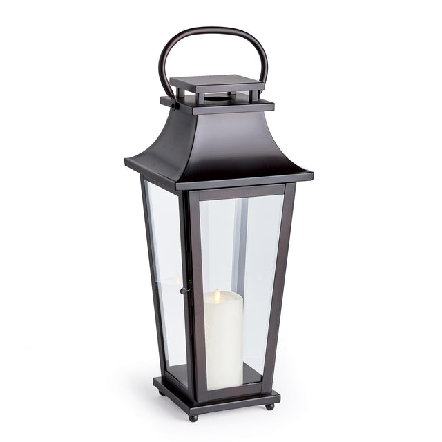 Napa Washed Bronze MAURICE OUTDOOR LANTERN MEDIUM