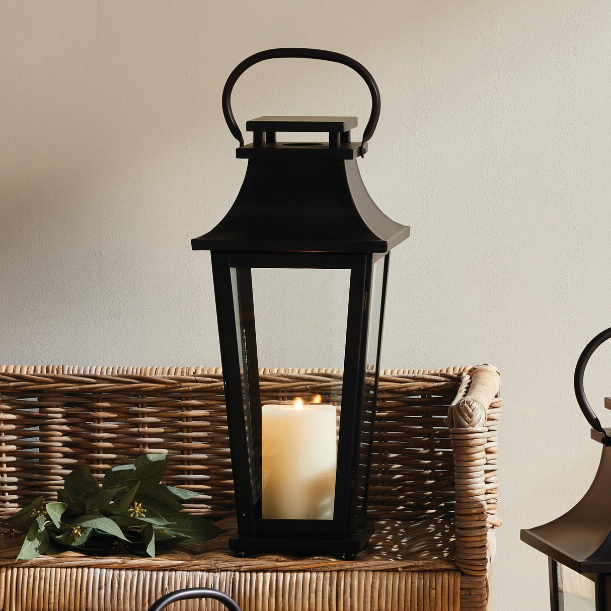 Napa Washed Bronze MAURICE OUTDOOR LANTERN MEDIUM