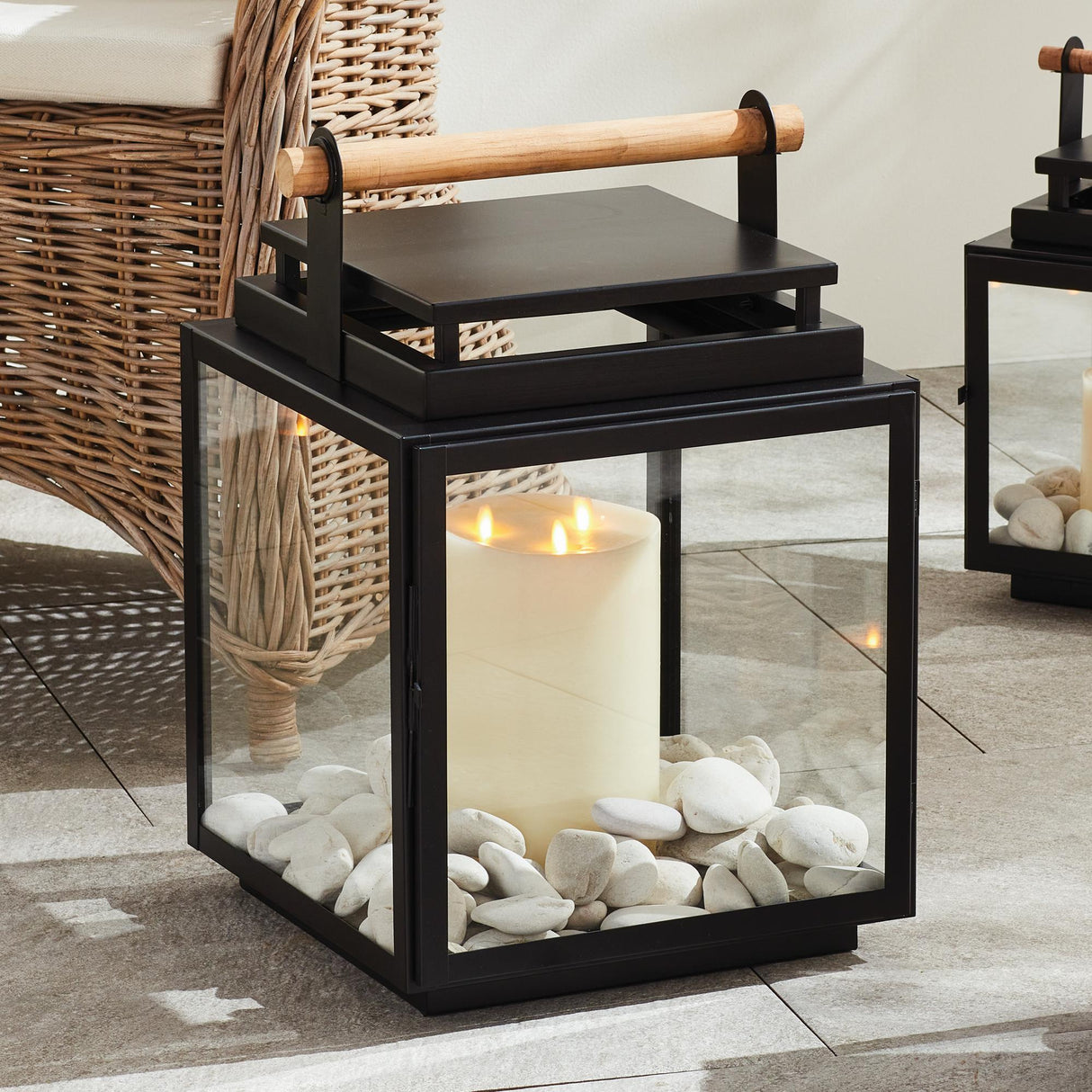 Napa Black ADWIN OUTDOOR LANTERN LARGE