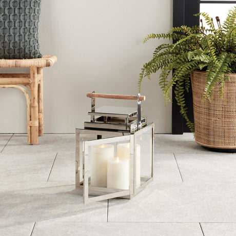 Napa Nickel ADWIN OUTDOOR LANTERN MEDIUM